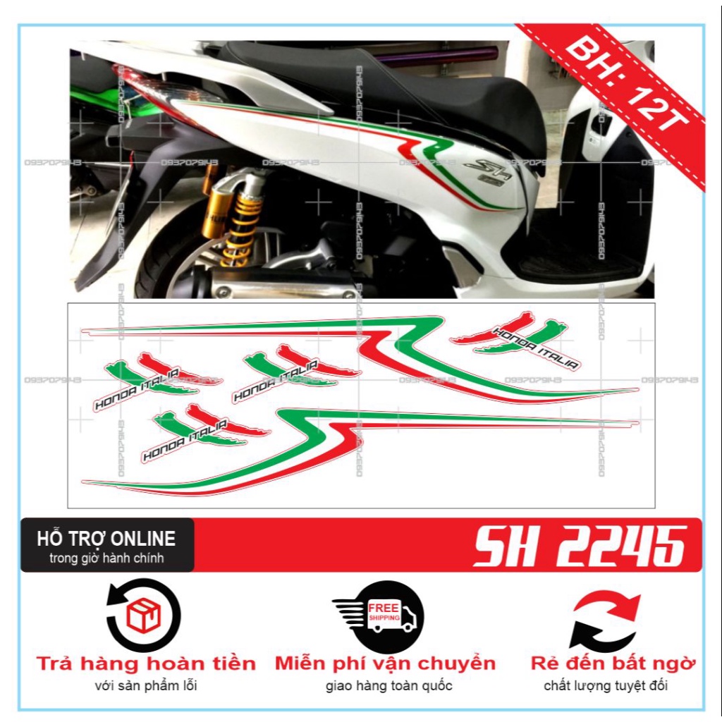 TEM XE SH 300I IN DECAL TRONG -- SHIN DECAL 2