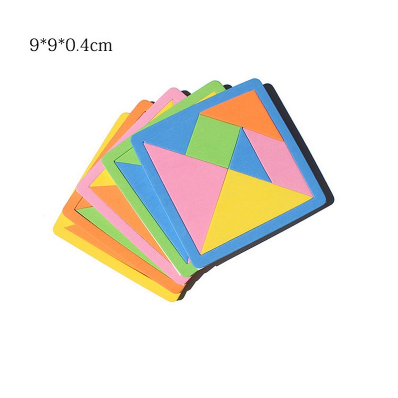 Bộ 7 Miếng Xốp Lắp Ráp Màu Cầu Vồng Dễ Thương