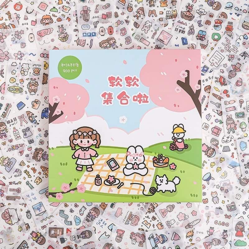 Set 900 tấm sticker siêu khổng lồ