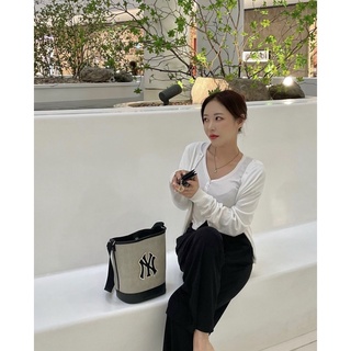 Túi Xách MLB Basic Big Logo Bucket Bag B489 | Unisex - Full Tag Code