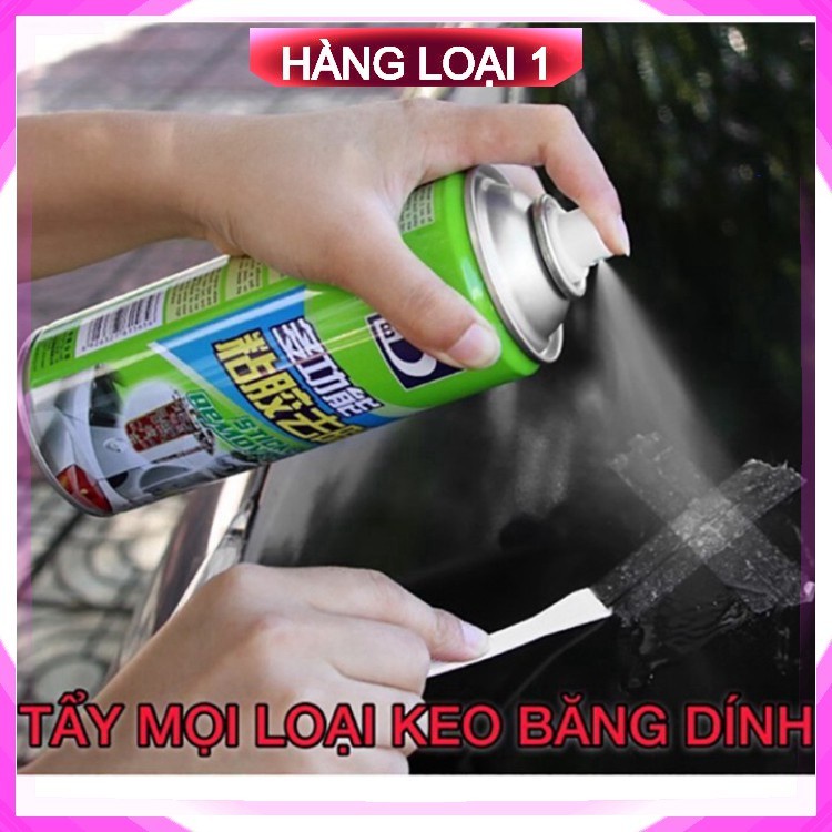 Chai Xịt Tẩy Keo 450ml [Nhập Khẩu - Loại 1] Tẩy vết băng dính, nhựa đường bám trên ô tô, tẩy đồ nội thất. .