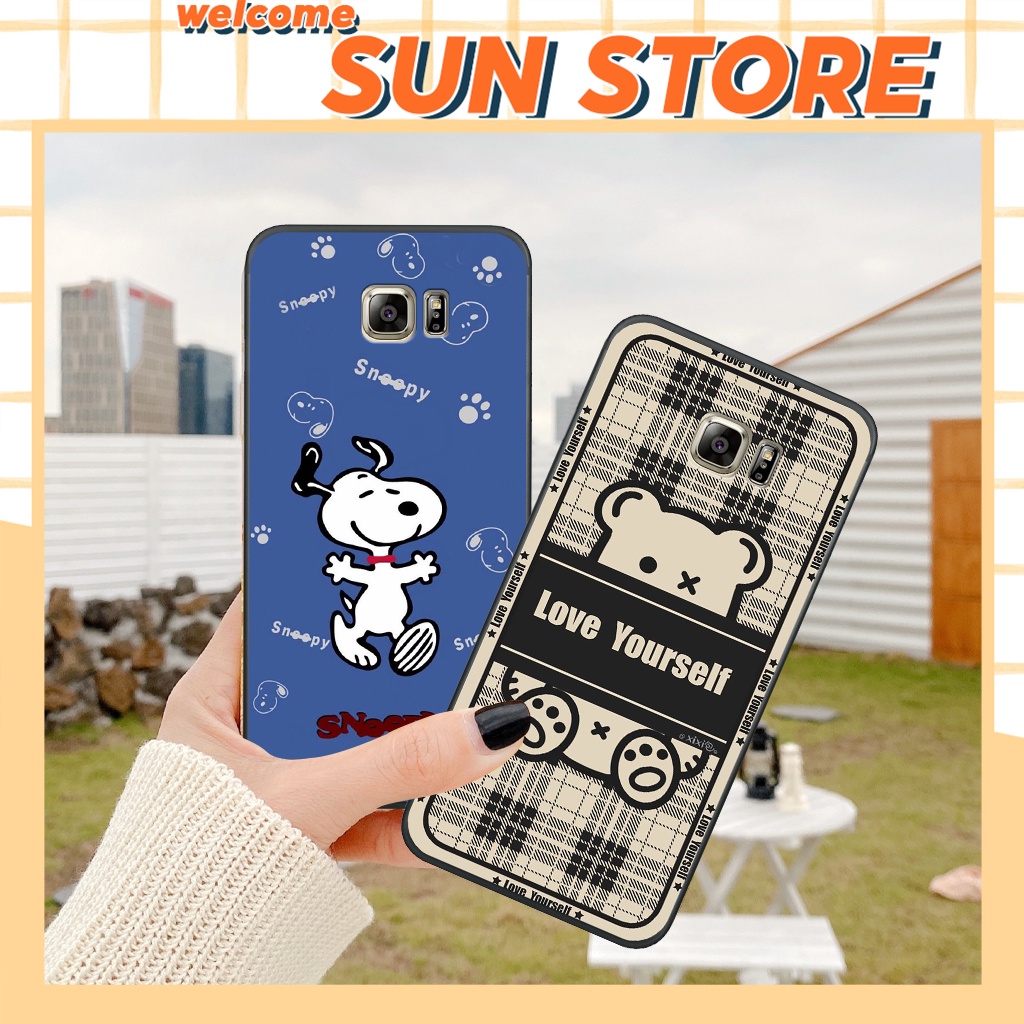 Ốp Samsung NOTE 5/ S6/ S6 EDGE/ S7/ S7 EDGE gấu bear cute, snoopy, pochacco dễ thương, ốp lưng thời trang cao cấp