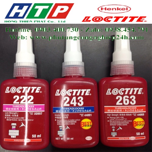 Loctite 222 loại 50ml khóa ren màu hồng