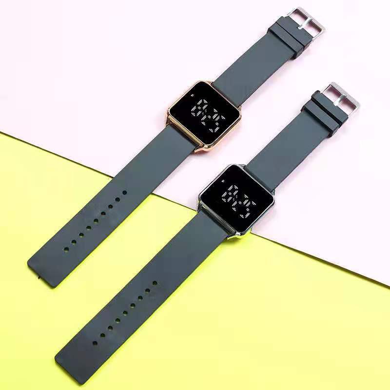 Đồng hồ điện tử mặt vuông tích hợp đèn LED kiểu dáng thời trang cho nam và nữ | BigBuy360 - bigbuy360.vn