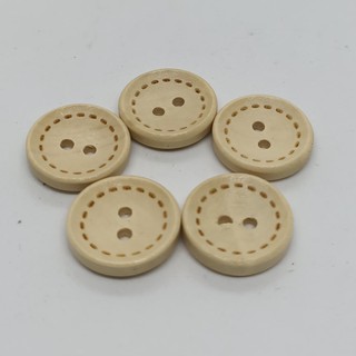 Cúc gỗ tròn 15mm