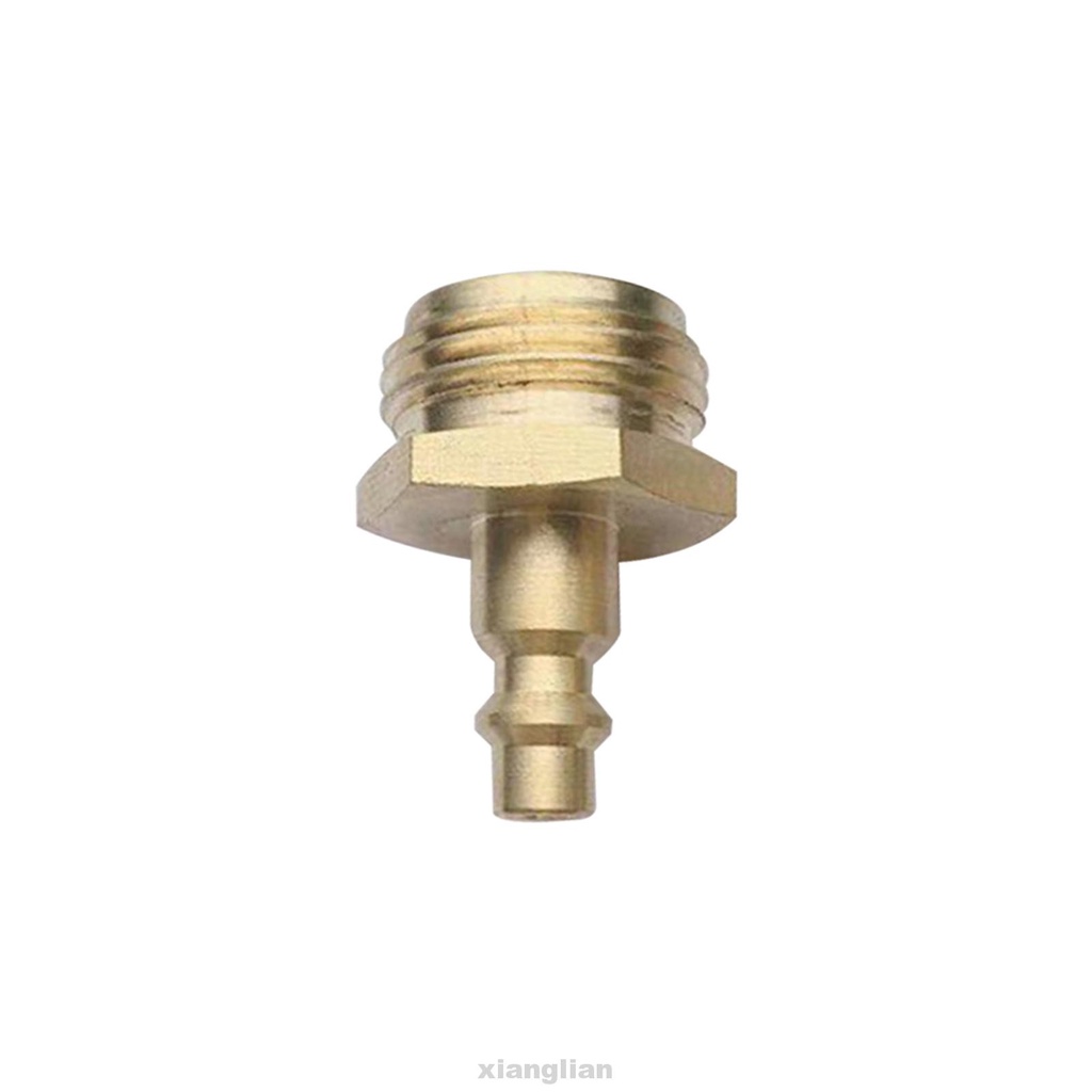 Solid Brass Air Compressor Travel Trailer Garden Faucet Blow Out Winterize RV Adapter Fitting To Male Quick Connect Plug