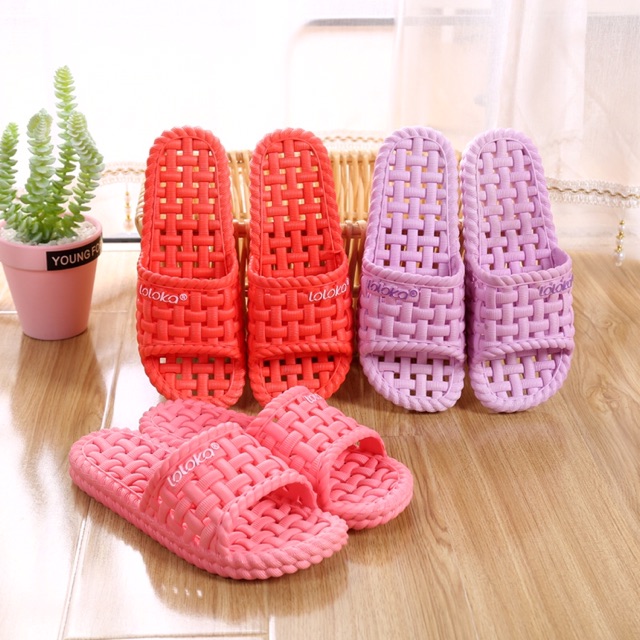 Dép Nữ Nhà Tắm, Văn Phòng, Dép Đi Trong Nhà Nhựa Dẻo Nguyên Khối Siêu Bền Nhiều Màu Size 36-40 - Hàng Việt Nam