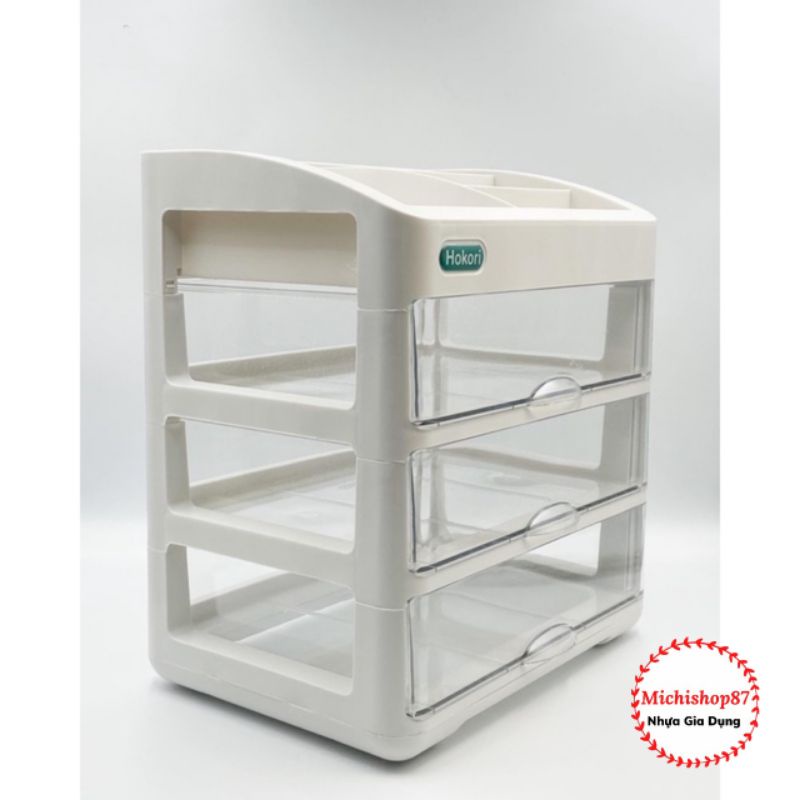 Tủ Đựng Mỹ Phẩm 2,3,4 Tầng Cao Cấp Nhựa Việt Nhật, Kệ Đựng Mỹ Phẩm, Đồ Trang Điểm Nhiều Tầng