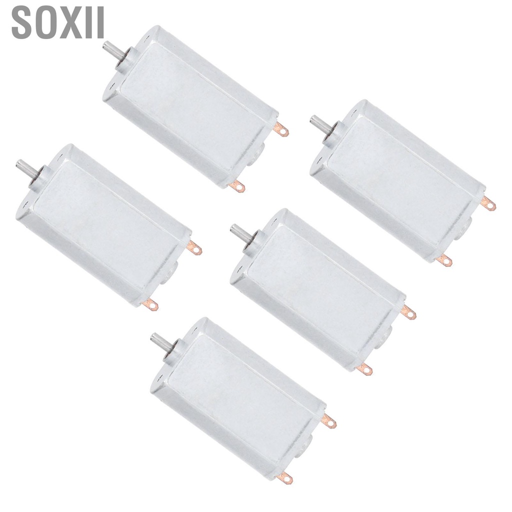Soxii 5Pcs DC Brushed Motor Mini Electric Metal Industrial Replacement Parts 16000RPM 7V FF‑180