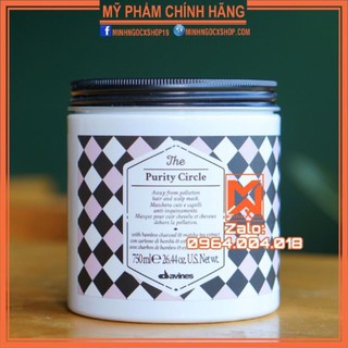 ✅[ DAVINES-CHÍNH HÃNG ] MẶT NẠ THẢI ĐỘC CHO TÓC VÀ DA ĐẦU DAVINES THE PURITY CIRCLE 750ML
