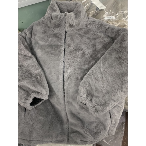 [sẵn ]Áo khoác lông thỏ mịn dáng dài unisex 3 lớp tay bo | BigBuy360 - bigbuy360.vn