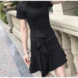[Ảnh Feacback phía sau] Váy body đuôi cá nữ tính và thanh lịch