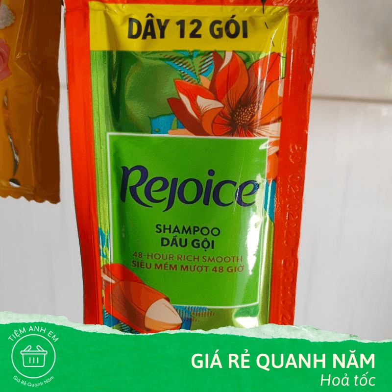 Dây Dầu Gội, Xả Rejoice Siêu Mềm Mượt gói 6ml