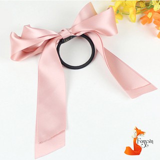 Dây cột tóc Nơ dài Handmade cao cấp phong cách Hàn Quốc Foxy