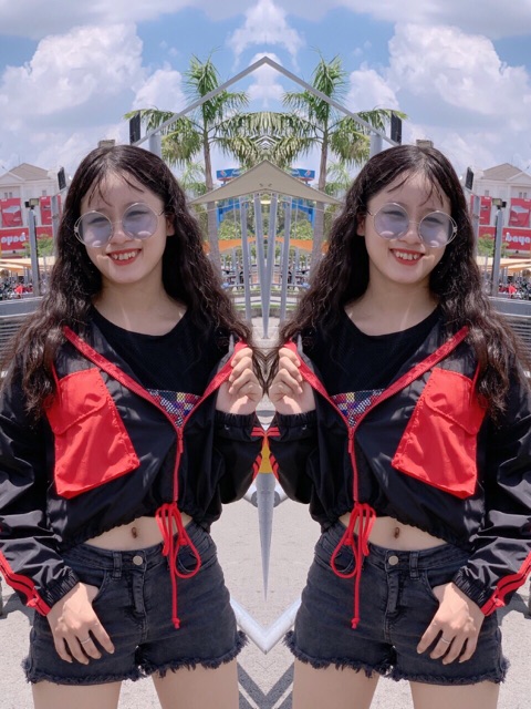 Áo khoác dù ngoại phom lửng-hình thật-m29 | BigBuy360 - bigbuy360.vn