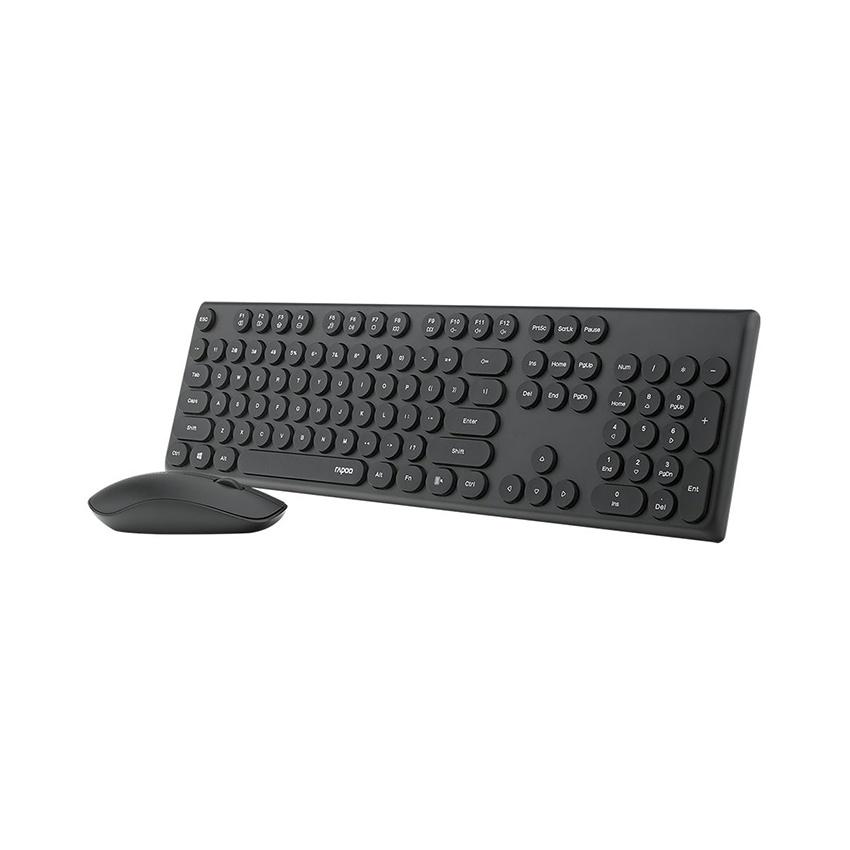 Bộ Bàn phím Chuột không dây Rapoo X260 Đen/ Trắng Fullsize 104 phím, thời lượng pin sử dụng lên đến 12 tháng