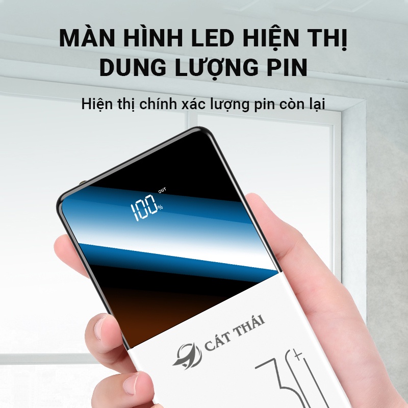 Pin sạc dự phòng 30000mAh dung lượng lớn chip xử lý an toàn hỗ trợ sạc nhanh tích hợp đèn pin màn hình LED T223S