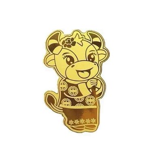 combo hình dán điện thoại trâu vàng