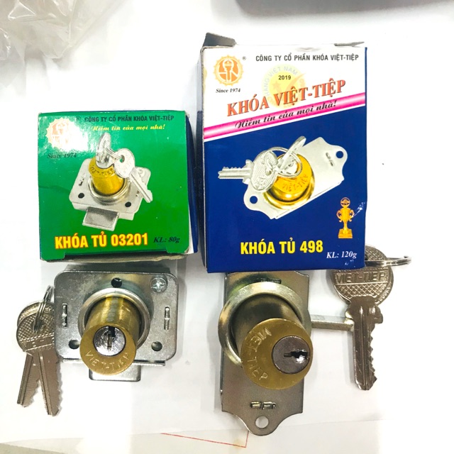 Khoá tủ VIỆT TIỆP CỠ TO 498 VÀ NHỎ 03201