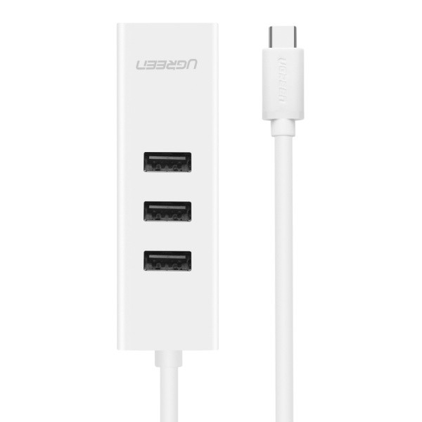 Cổng Usb Type C Sang Cổng Ethernet + Hub USB 2.0 Ugreen (20792)