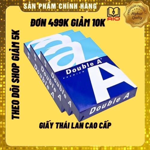 Giấy In A4 Double A Giá Rẻ 70gsm, 80gsm, giấy a4 double a - Thái Lan Chính Hãng (500 tờ) - GIAYINA4DOUBLEA - VPP