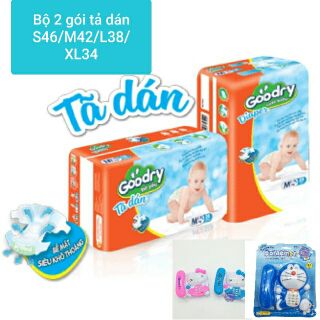 Combo 2 gói tả dán goodry s46/m42/l38/xl34