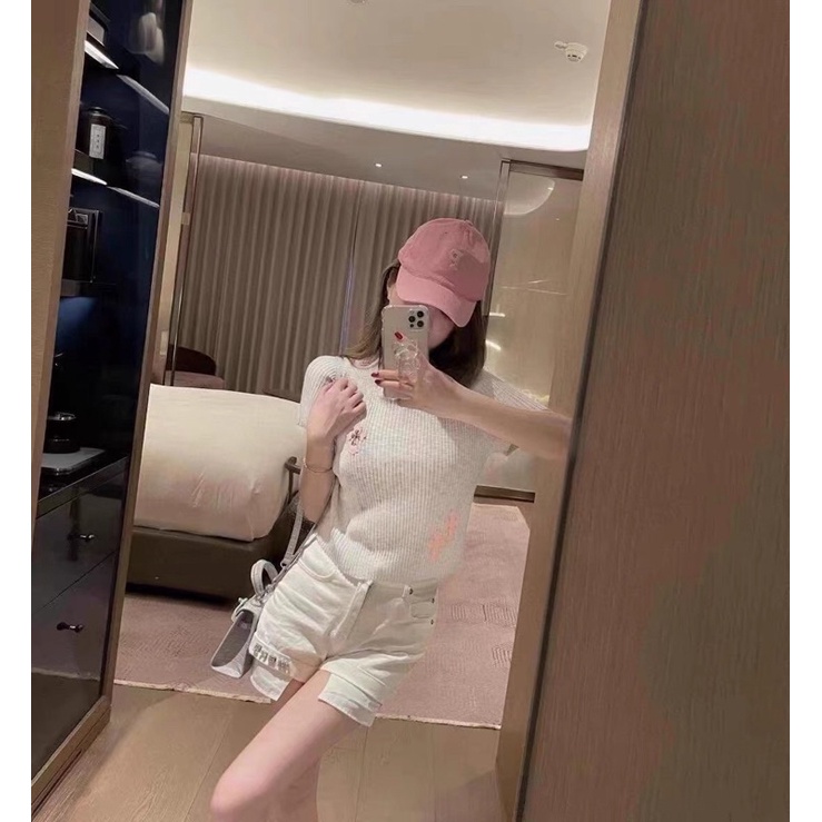 áo len dệt kim muối tiêu chữ thập (A517#)