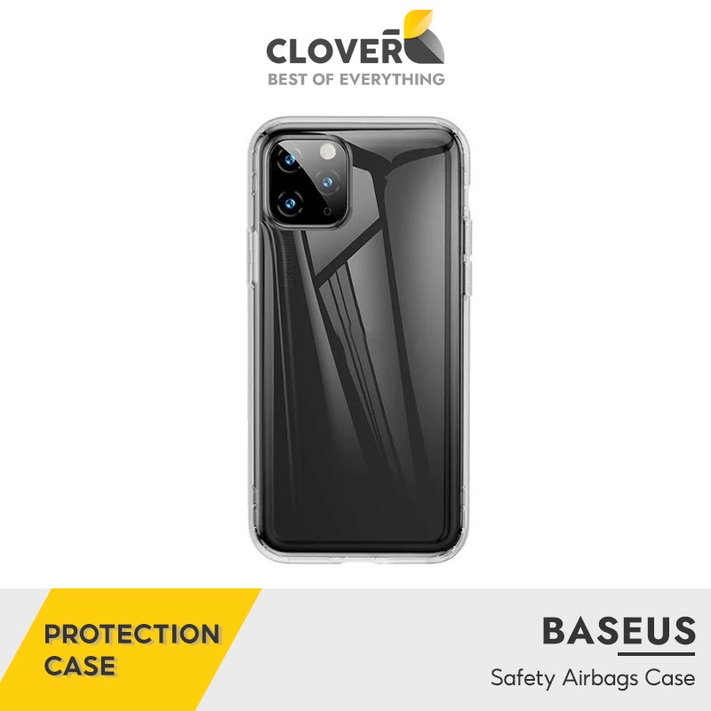 Ốp Lưng Trong Suốt Chống Ố Vàng Baseus Cloverb Siêu Mỏng Chống Sốc Đạt Chuẩn Quân Đội Ip13 Pro Max 12 Pro Max 11 Pro Max
