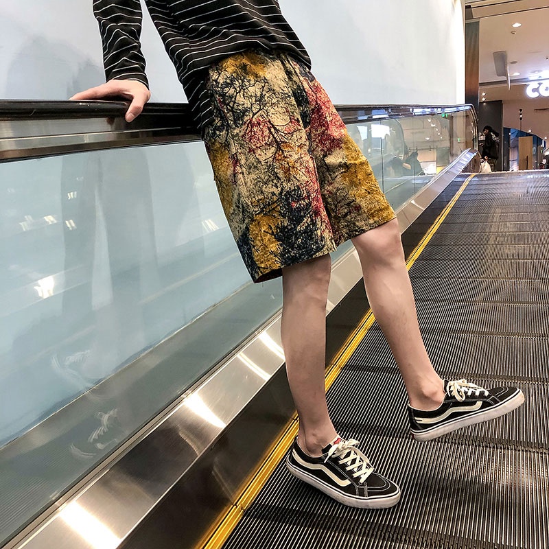 Quần Short Thể Thao Cotton Ống Rộng Thời Trang Mùa Hè Dành Cho Nam