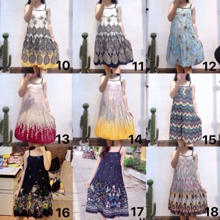 Váy 2 dây lanh lụa 70k