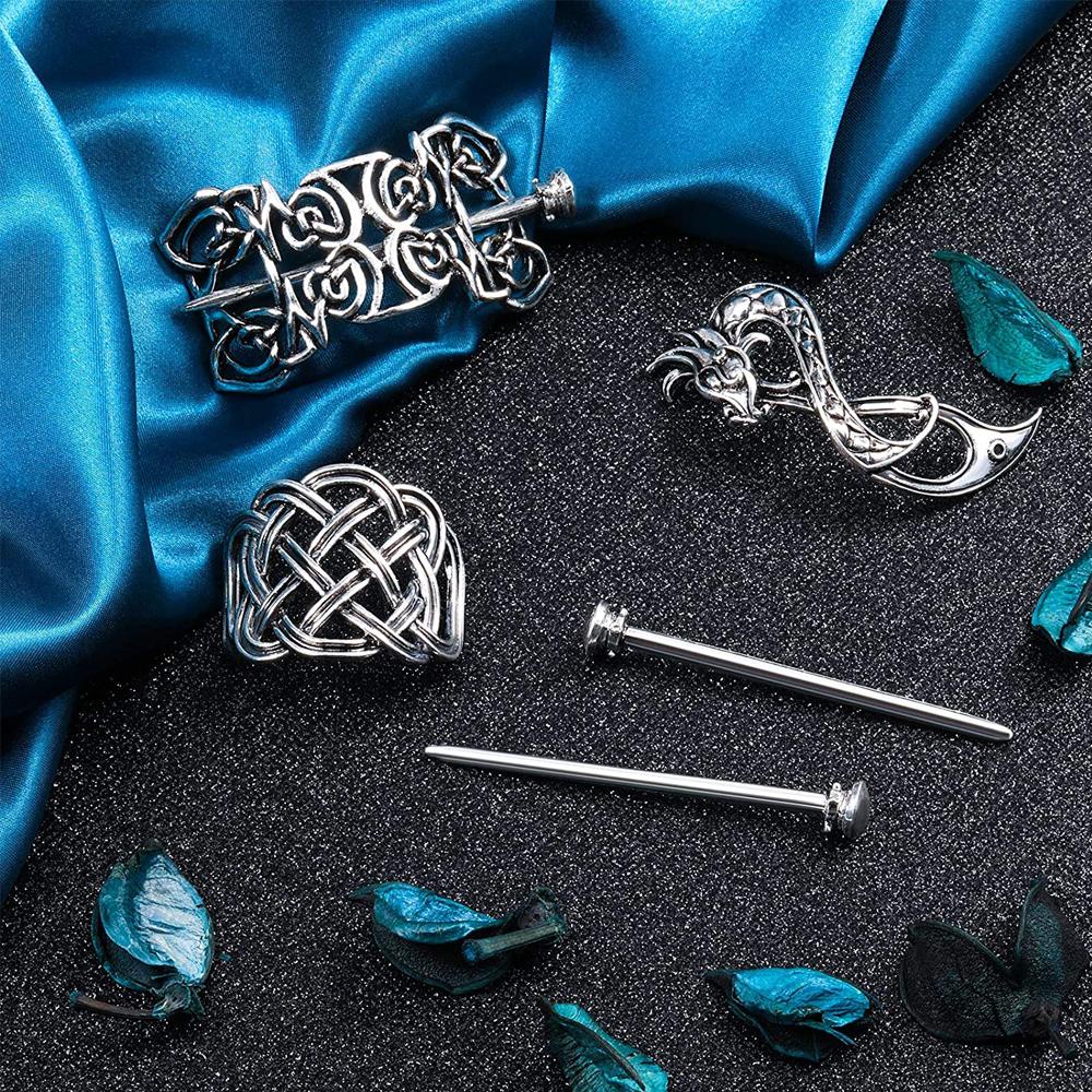 Kẹp Tóc Dạng Trượt Bằng Kim Loại Celtic