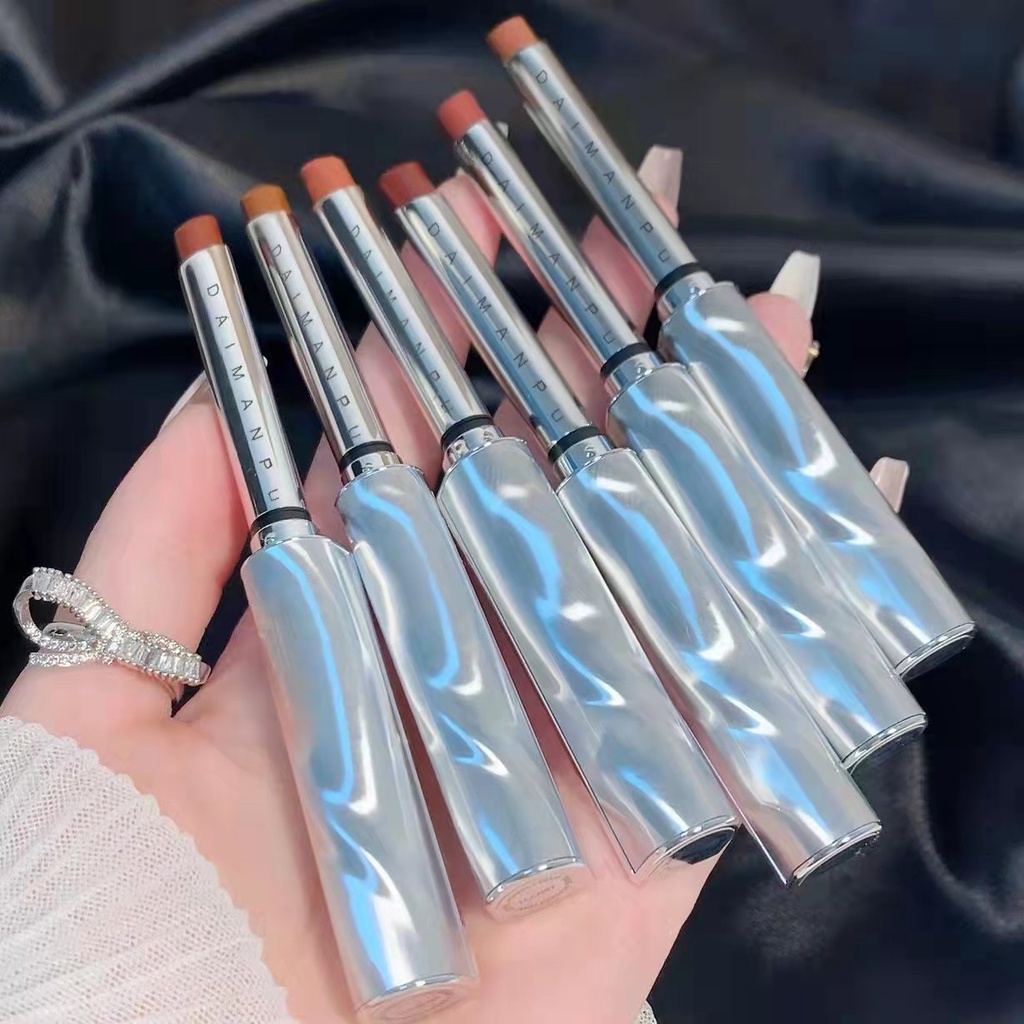 [Hàng mới về] Son môi DAIMANPU kháng nước bền màu lâu trôi vỏ màu trắng đẹp mắt | BigBuy360 - bigbuy360.vn