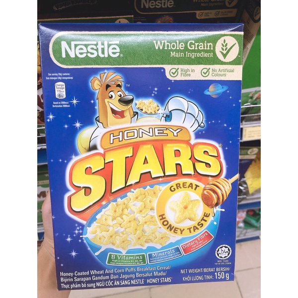 Ngũ cốc ăn sáng Honey Stars, Nestle Milo, Kokokru 150g và 170g