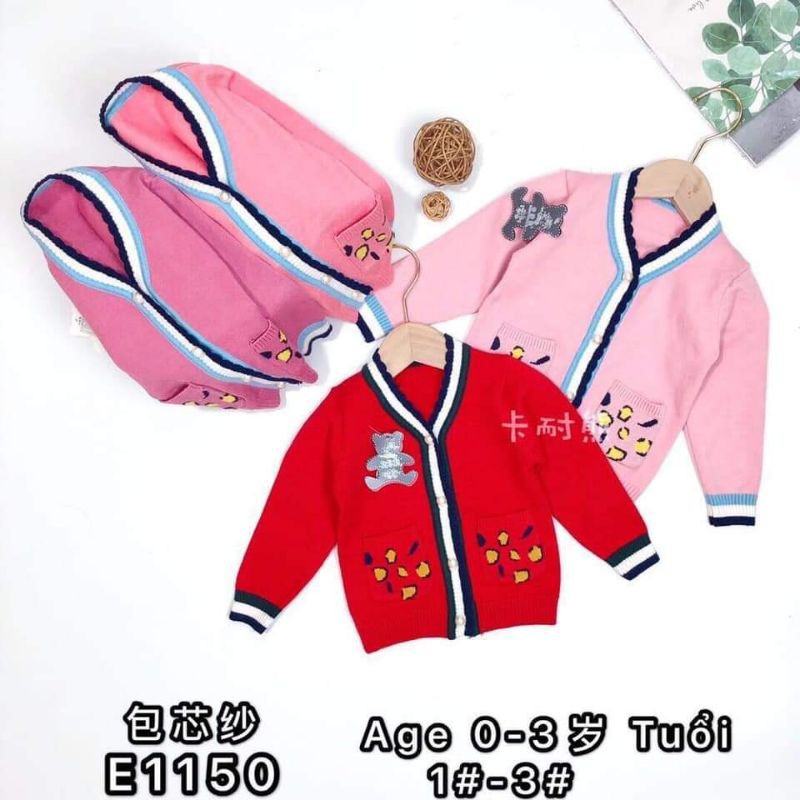 Áo len QC bé gái siêu xinh