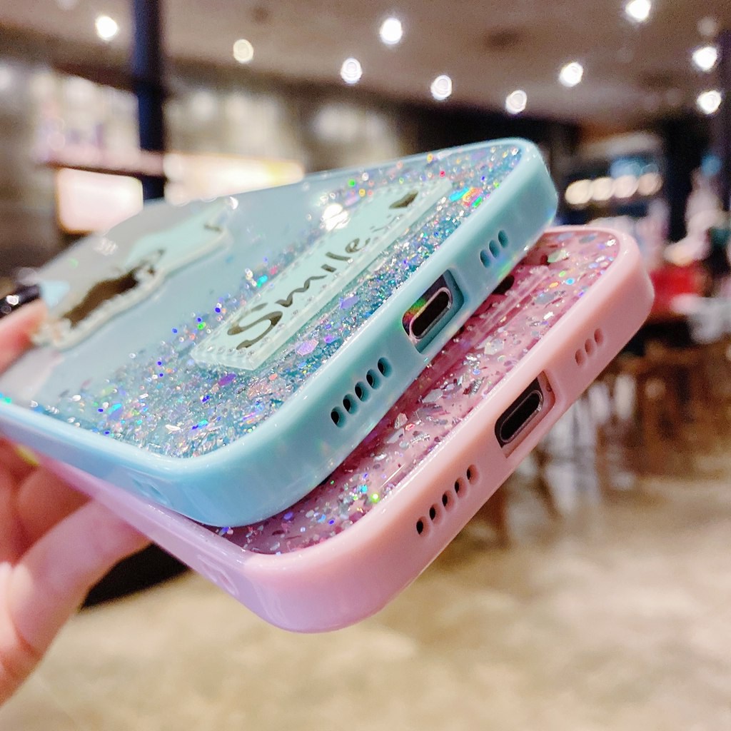 iPhone 12pro 12 Mini 11 Pro 12 Pro Max 12promax 11promax i11 i12 Glitter Silver Foil Cases Gradient Clear Starry Sky Star Smile Love Heart Casing Precision Holes Back Phone Covers