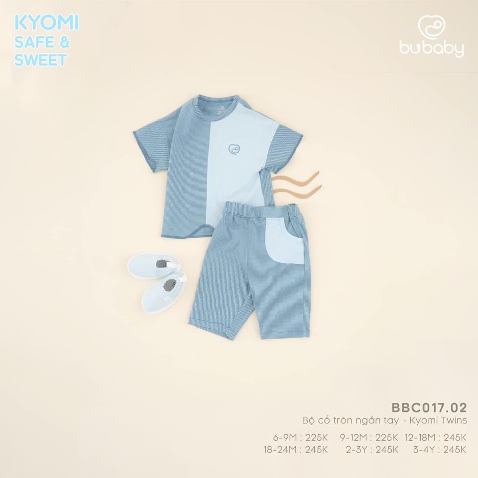 Bu Bộ cổ tròn ngắn tay Kyomi Twins