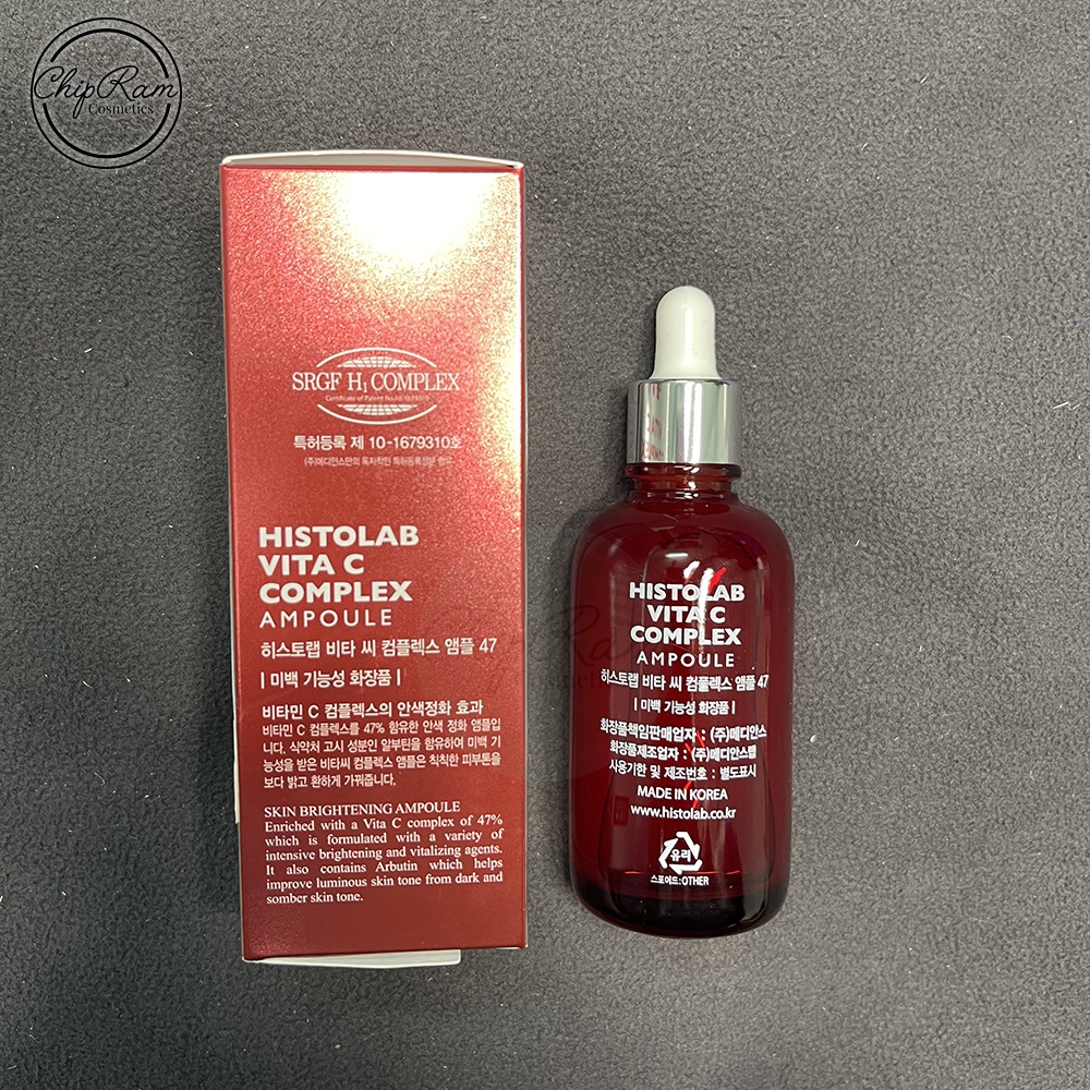 Tinh chất dưỡng trắng Histolab Ampoule Vita C Complex mờ thâm 50ml