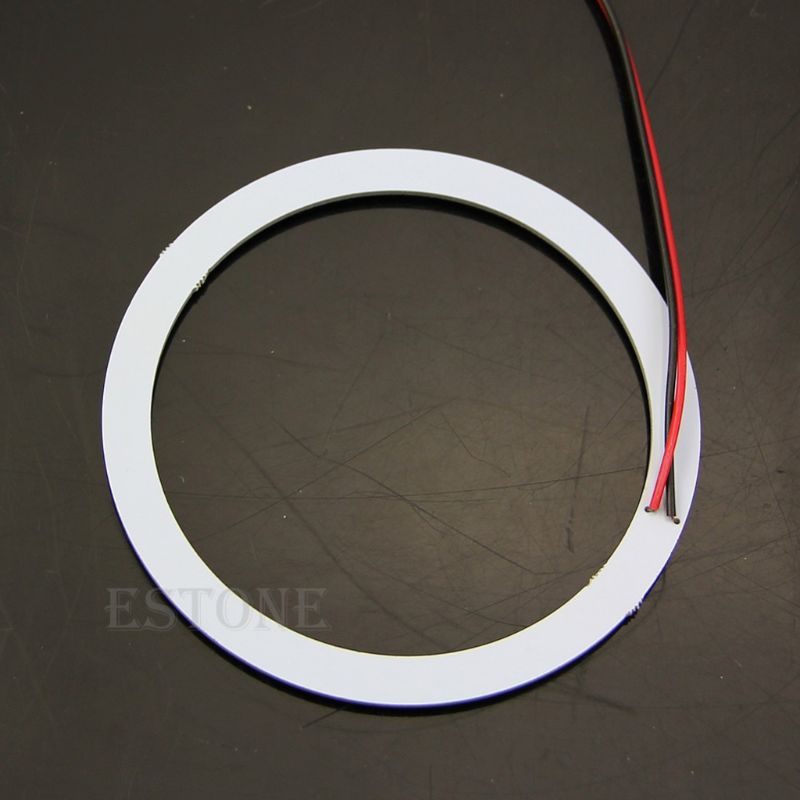 Bộ 2 đèn LED hình vòng tròn 100mm 33-SMD DC 12V ánh sáng trắng cao cấp