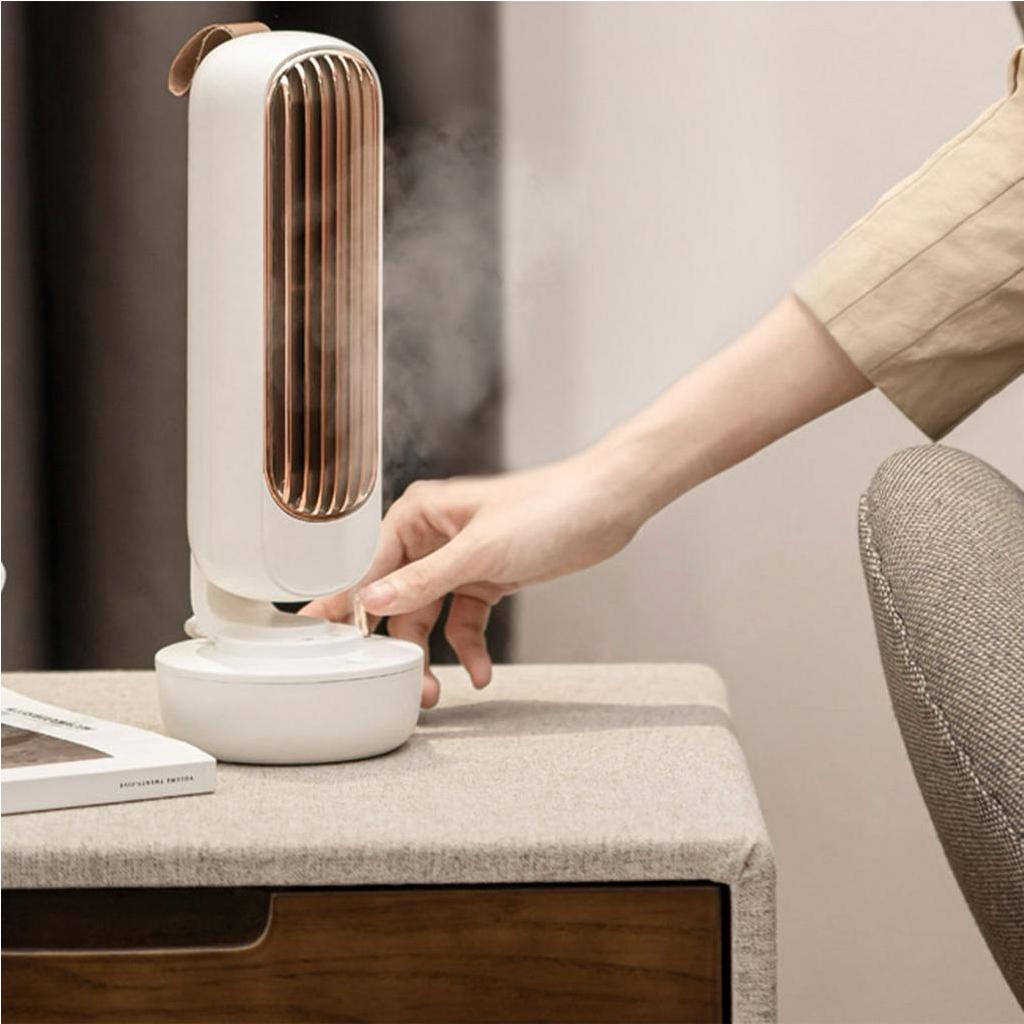 Quạt Tháp Không Cánh Đa Năng, Quạt Để Bàn Làm Mát Không Khí Để Bàn Làm Mát Phun Ẩm USB Mokapick