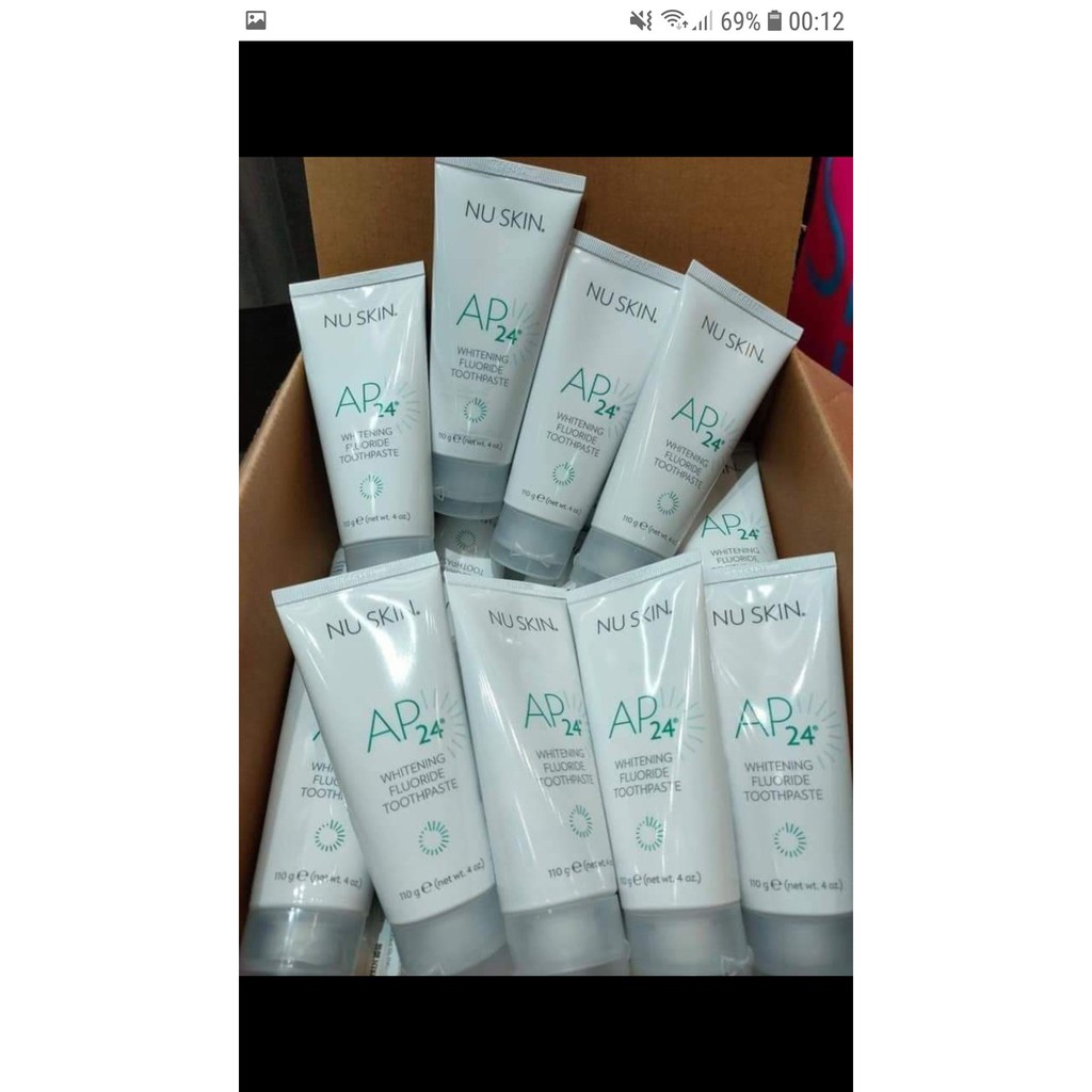 KEM ĐÁNH RĂNG NUSKIN AP24 WHITENING FLUORIDE TOOTHPASTE MỸ 110G MẪU MỚI