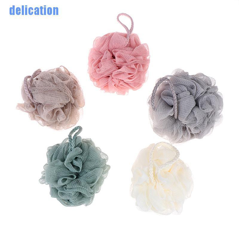 Bông tắm xơ mướp tẩy tế bào chết làm sạch dạng lưới tạo bọt hình hoa cho nhà tắm