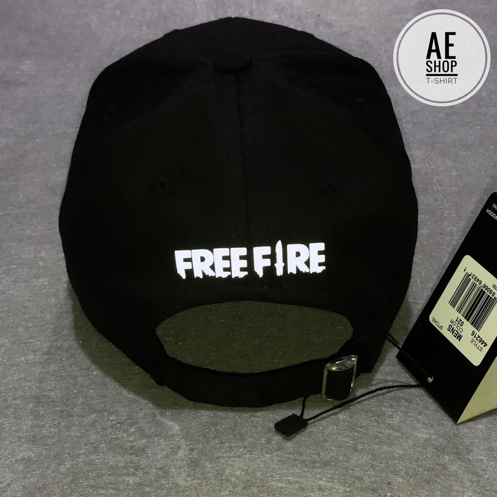 Nón Free Fire Logo Phản Quang In 2 vị trí Trước Sau