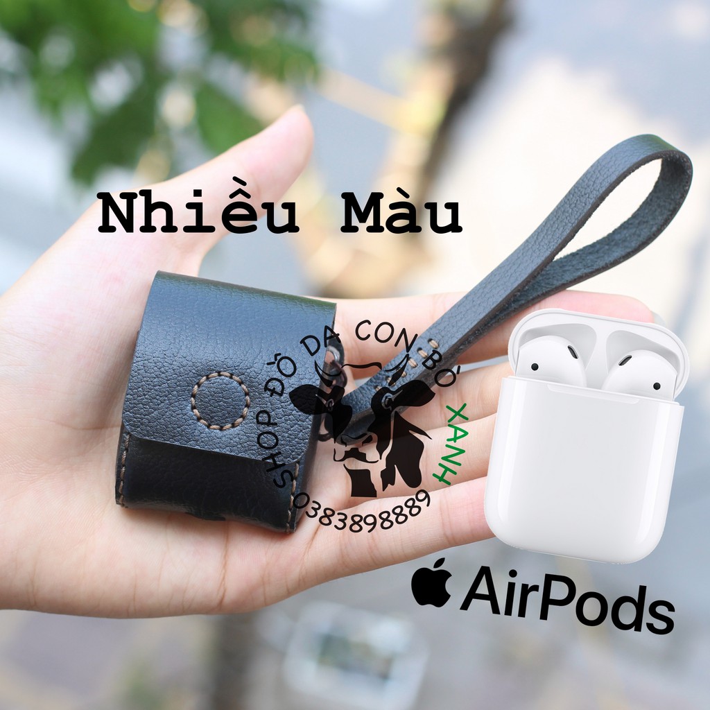 Bao da Airpod, bao da Airpods handmade da thật