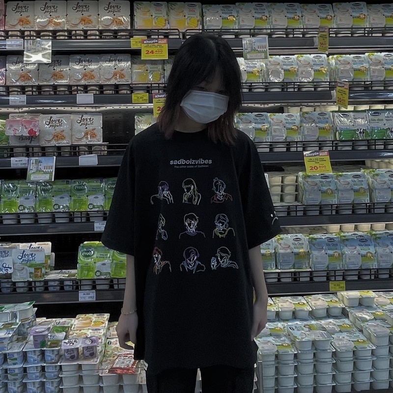 [Mã FAMARAL1 giảm 10K đơn 50K] Áo thun tay lỡ Sadboiz Vibes Toss Tee form rộng unisex phong cách Ulzzang