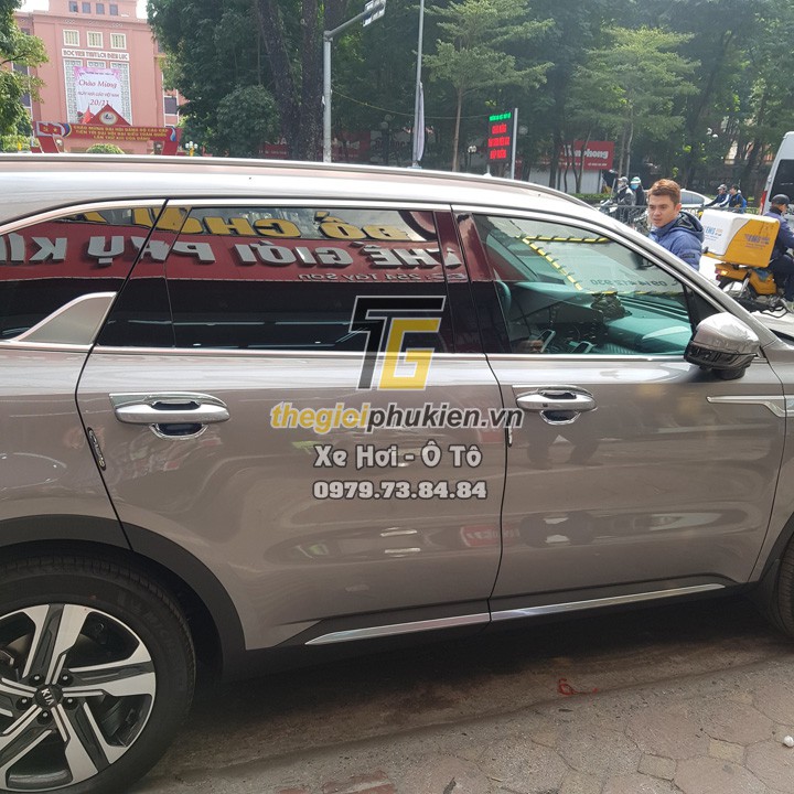 Ốp tay nắm, hõm cửa xe Kia Sorento 2021 mạ Crom cao cấp