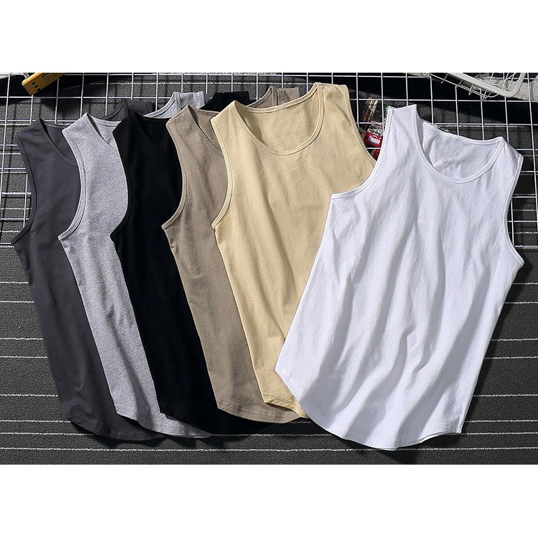 Áo ba lỗ nam vạt bầu, chất cotton mịn mát, mặc tập gym, đi chơi quá đẹp