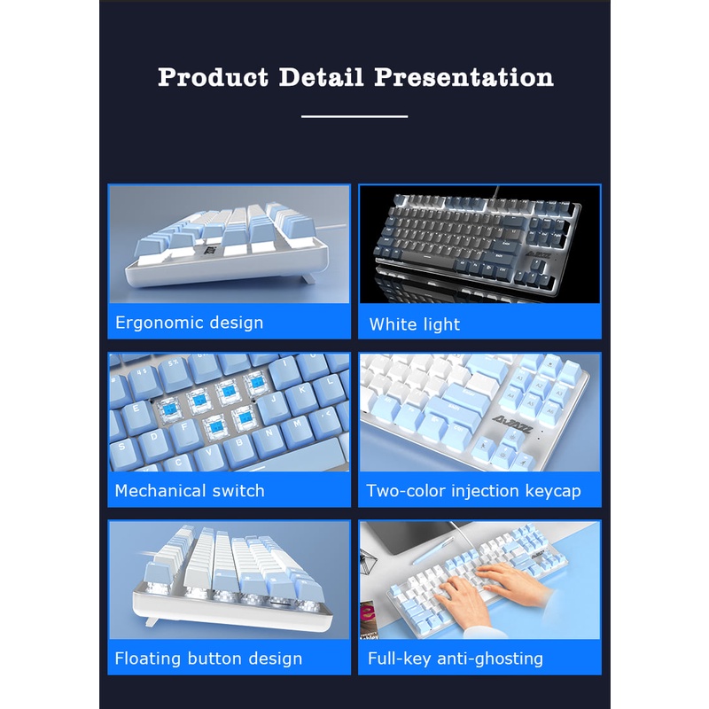 Bàn phím cơ Ajazz AK40 chính hãng bảo hành 2 năm