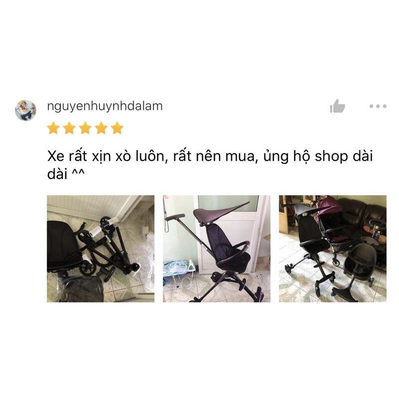 Xe đẩy 2 chiều gấp gọn có mái che Joovy Qattar S113 - Bảo hành 12 tháng