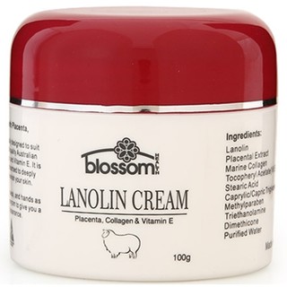 Kem nhau thai cừu, collagen và Vitamin E - Blossom Lanolin Cream 100g
