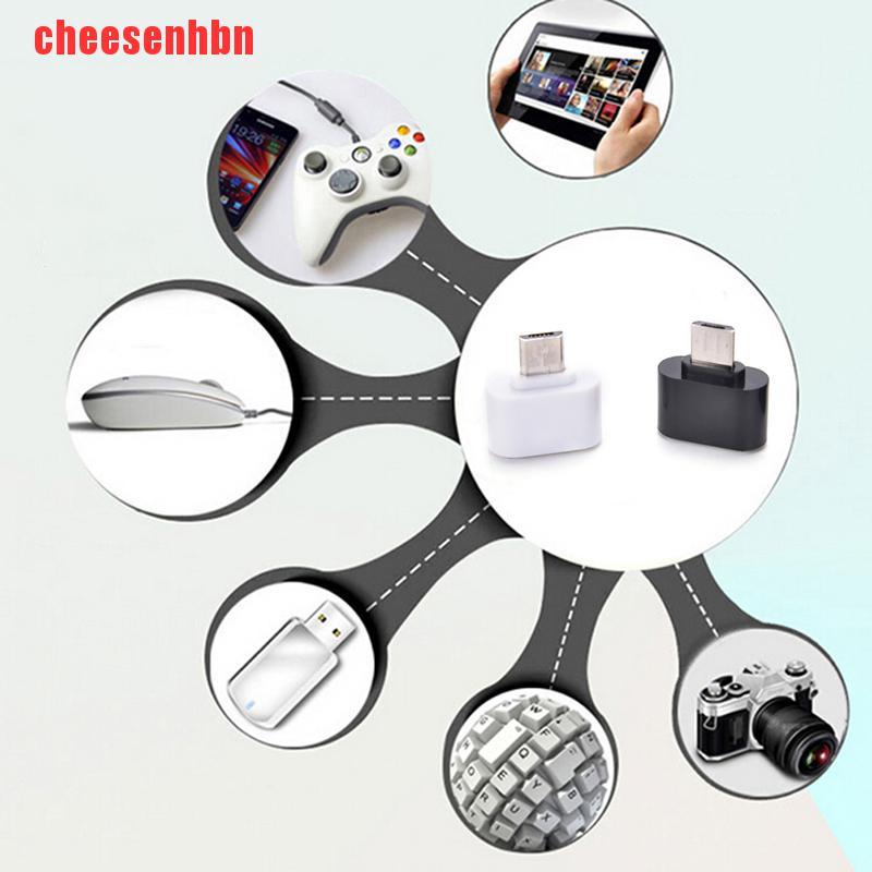 ANDROID Set 2 Đầu Chuyển Đổi Từ Cổng Micro Usb Sang Cổng Usb 2.0 Tiện Dụng